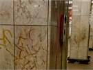 Prostory metra dostávají kvli vandalm zabrat.