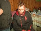 Zranní aktivitsty Dmytro Bulatova (31. ledna 2014).