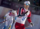Norka Marit Björgenová vybojovala zlatou olympijskou medaili ve skiatlonu en...
