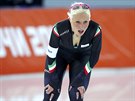 Italská rychlobruslaka Francesca Lollobrigidaová v závod na 3 000 metr v...