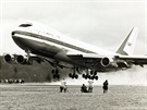 První vzlet Boeingu 747 oima fotograf