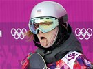 VYPLAZENÝ JAZYK. árka Panochová v olympijském semifinále snowboardistek ve