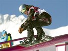 Snowboardistka árka Panochová pi tréninku slopestylu v Krásné Poljan,...