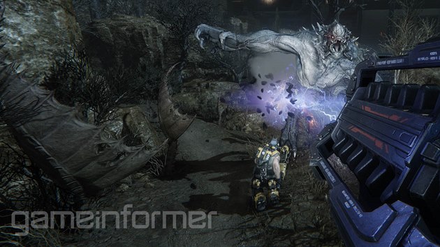 Obrzek ze stleky Evolve, kter exkluzivn zveejnil server GameInformer. Vce na bit.ly/1dqKYGV