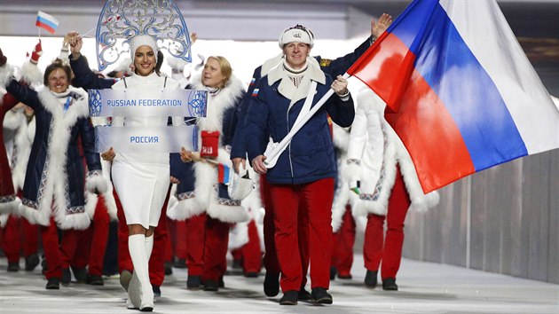 Uniformy ruského týmu vytvoila sportovní znaka Bosco. Nechybí tradiní vzory,...