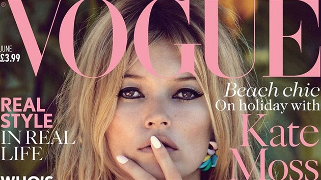 Kate Mossov na oblce asopisu Vogue