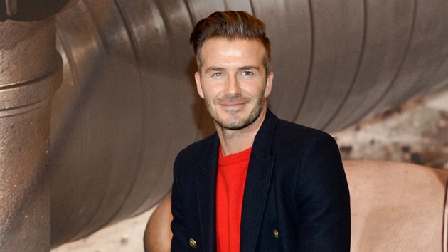 David Beckham se ped startem Super Bowlu objevil v ulicch New Yorku. 