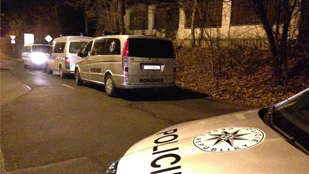 Policie nala dv mrtv tla ve zchtralm dom v prask ulici Na Hebenkch (8. 2. 2014)