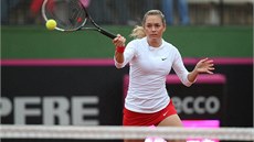 eská tenistka Klára Zakopalová hraje v 1. kole Fed Cupu proti panlské dvojce