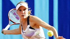 Tenistka Nicole Vaidišová při turnaji na pražské Štvanici. (14. července 2009)
