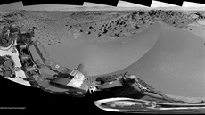 Kráter Gale z pohledu vozítka Curiosity