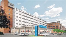 Pedstava architekt, jak by také mohla vypadat 103. budova baovského areálu.