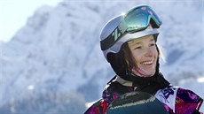 Snowboardistka árka Panochová pi tréninku slopestylu v Krásné Poljan,...