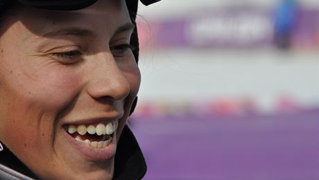 Snowboardkrosaka Eva Samková poprvé trénovala na olympijských tratích v Soi.