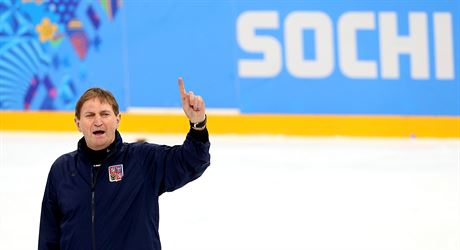 Trenér Alois Hadamczik na olympijských hrách v Soi.