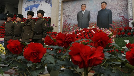 Vzpomínkové akce k výroí smrti Kim ong-ila (16. února 2014)