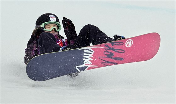 eská snowboardistka árka Panochová spadla v obou semifinálových jízdách na...