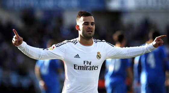 MILÁEK FANOUK REALU MADRID. Mladík Jesé slaví gól proti Getafe.