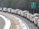 Zimní poasí zastavilo provoz na silních v Georgii (11. ledna 2014)