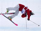 Kanadská akrobatická lyaka Yuki Tsubotaová spadla pi finálové jízd ve...