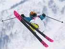 Australská akrobatická lyaka Anna Segalová pi finálové jízd ve slopestylu....