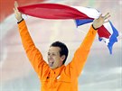 MEDAILOVÁ RADOST. Nizozemský rychlobrusla Stefan Groothuis se stal olympijským...