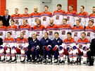 Spolené focení eské hokejové reprezentace na zimních olympijských hrách v...