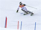 eský lya Ondej Bank pi slalomové ásti olympijské superkombinace. (14....