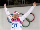 VÝSKOK. eská biatlonistka Gabriela Soukalová vybojovala v olympijském závodu...