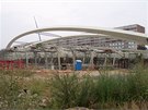 Výstavba stanice v ervenci 2006