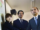 Objevitelský tým STAP bunk. Zleva Haruko Obokataová, Joiki Sasai a Teruhiko...