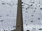 Nejvtí solárn-termální elektrárna na svt s názvem Ivanpah Solar Electric...