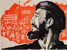 Plakát s portrétem Fidela Castra je dílem malíe Eduarda Artsrunyana (1963).