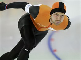 Nizozemsk rychlobrusla Michel Mulder zskal na trati na 500 metr olympijsk...