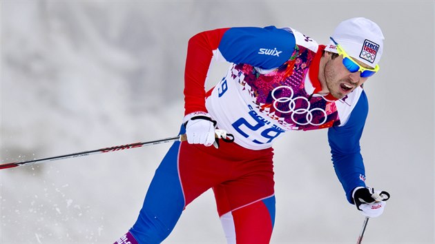 esk bec na lych Ale Razm pi kvalifikanm sprintovm zvodu v olympijskm stedisku Laura Cross Country. (11. nora 2014)