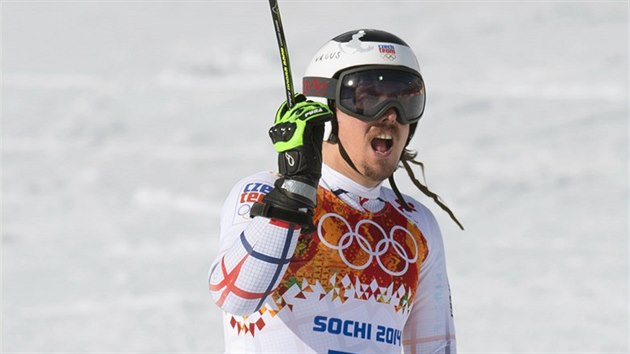 Český lyžař Ondřej Bank ve druhém kole obřího slalomu nabral ztrátu a propadl se na páté místo. (19. února 2014)