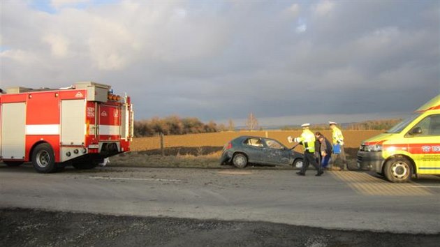 ofr tykolky, tiatyicetilet cizinec,  po stetu utrpl tk zrann, se ktermi byl hospitalizovn do nemocnice v Pelhimov.