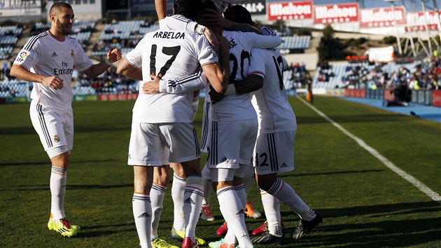 VEDEME! Fotbalist Realu Madrid slav gl na hiti Getafe.