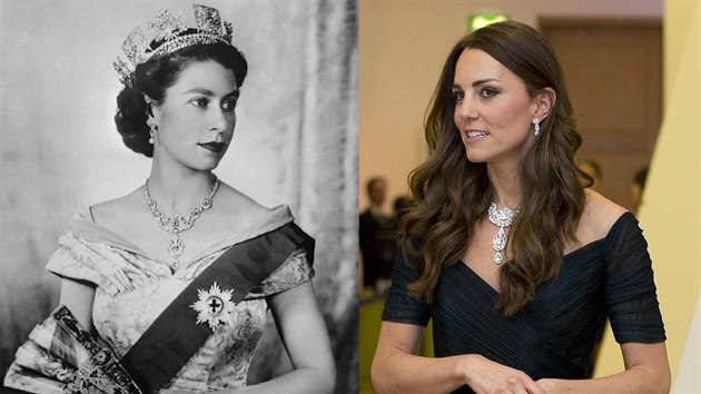 Královna Albta II. a vévodkyn z Cambridge Kate