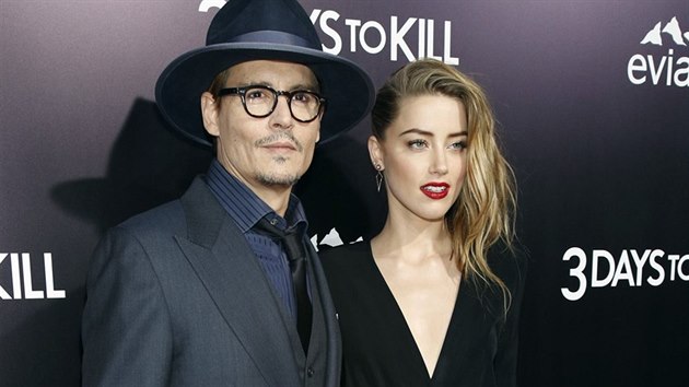 Johnny Depp a Amber Heardov (12. nora 2014)