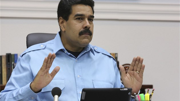Venezuelsk prezident Nicolas Maduro (13. 2. 2014)