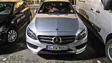 Nový Mercedes tídy C pi testování u Stuttgartu