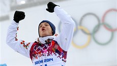 RADOST. Český biatlonista Ondřej Moravec vybojoval bronzovou olympijskou...