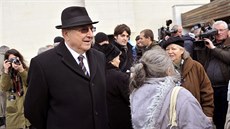 Bývalý éf komunistické StB Alojz Lorenc 11. února v Bratislav u obadní sín...