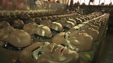 Továrna na karnevalové masky v brazilském Rio de Janeiru