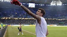 Útočník Bayernu Mnichov Mario Mandzukič vstřelil ve čtvrtfinále Německého...