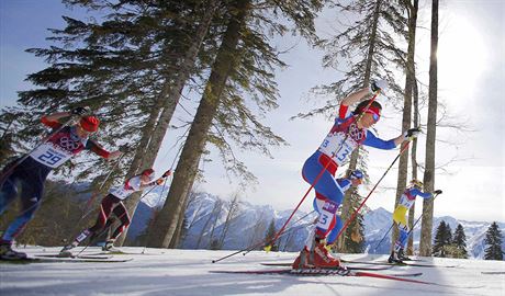 esk bkyn na lych Eva Vrabcov-Nvltov (vpravo) v olympijskm zvodu na