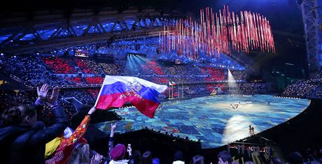 Slavnostní závrený ceremoniál zimních olympijských her v Soi. (23. února...