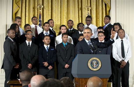 Prezident Barack Obama na tiskové konferenci v Bílém dom pedstavil svoji