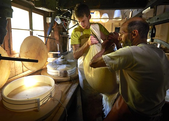 Výrobci sýra v oblasti Gruyeres na západ� �výcarska